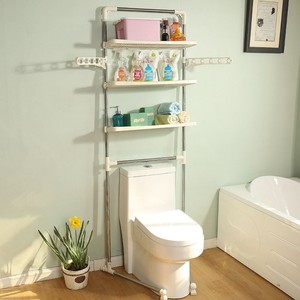 3-Tier Over The Toilet Shelf Bathroom Towel Storage Rack ...
