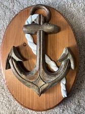 Decorative Hand Crafted Anchor Wall Hanging