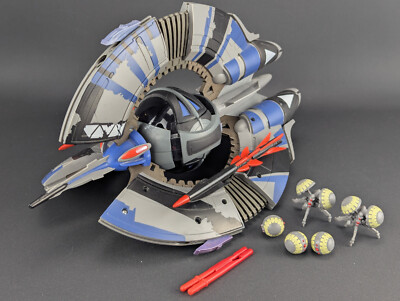 Star Wars Clone Wars Droid Tri-Fighter MISSING ONE MISSILE Hasbro Separatist