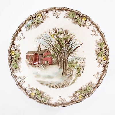 Johnson Brothers The Friendly Village Vegetable Serving Bowl 8in Autumn Mist