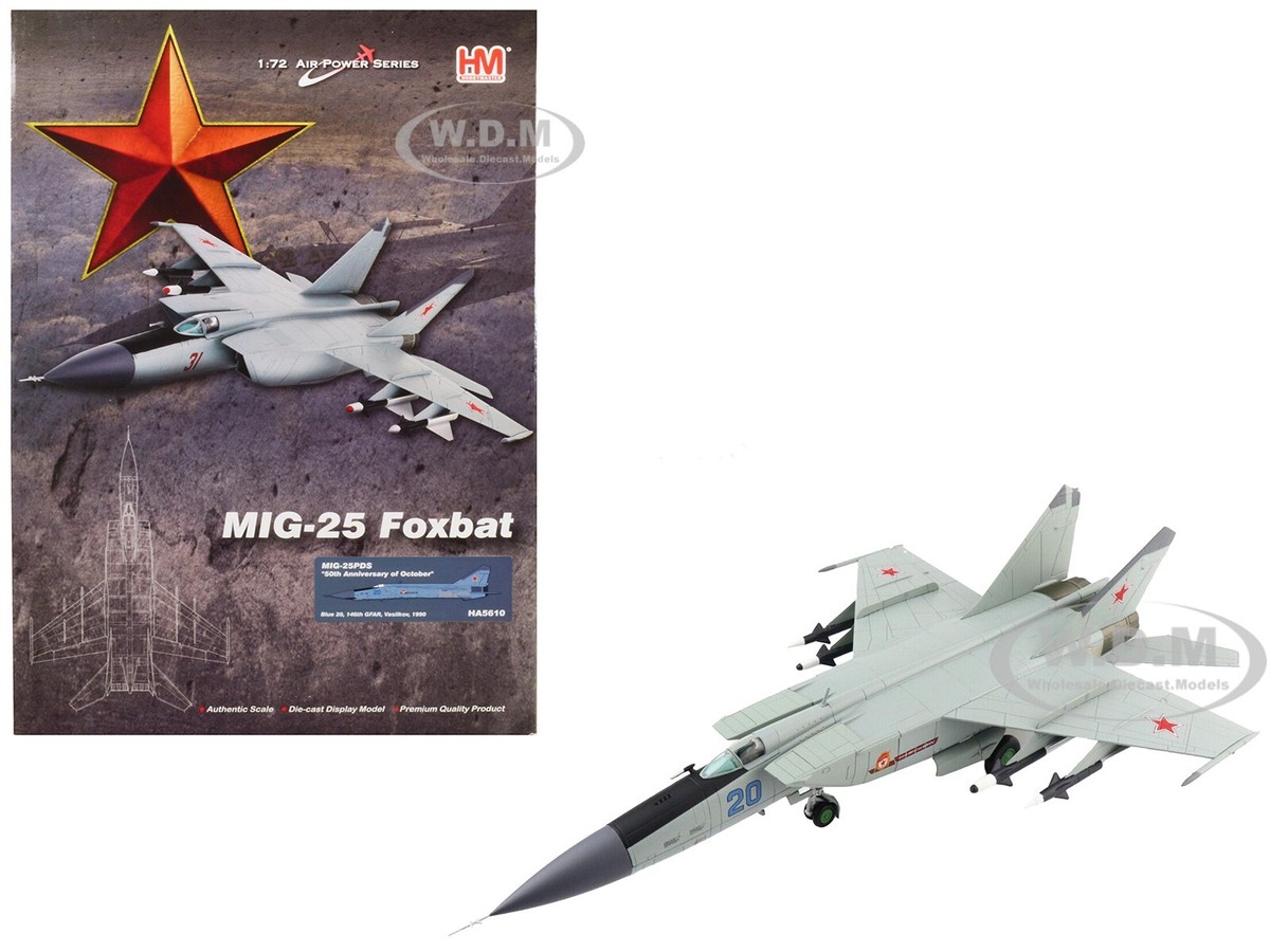 MIKOYAN-GUREVICH MIG-25PDS AIRCRAFT SOVIET AIR FORCE 1/72 BY HOBBY