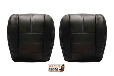 2008 Ford F-250 F350 Driver And Passenger Bottom Genuine Leather Cover BLACK