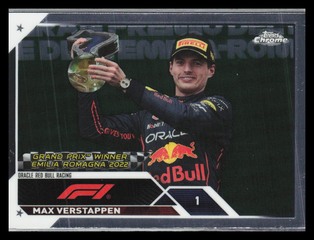 2023 Topps Chrome Formula 1 Max Verstappen #147 Emilia Romagna 2022