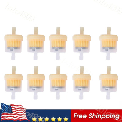 Inline Gasoline Fuel Filters 10pcs Fit 6mm 7mm Pipe for Scooter Motorbike