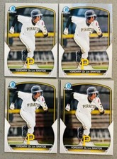 Yordany De Los Santos 4 Lot 2023 Bowman Chrome Prospects Baseball #BCP-121 Base