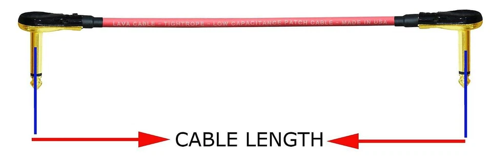 3 x cuerda floja de lava (rojo) - 24 pulgadas - instrumento de efectos de bajo para guitarra, cable de conexión Foto 3 de 4