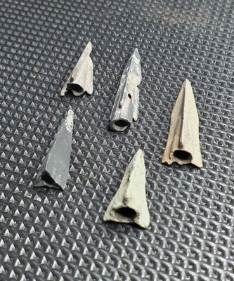 Roman - Artifacts Uncleaned Scythian Trilobate Bronze Arrowhead