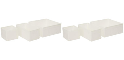 SKUBB Ikea Box 6er-Set (MALM, PAX), weiß
