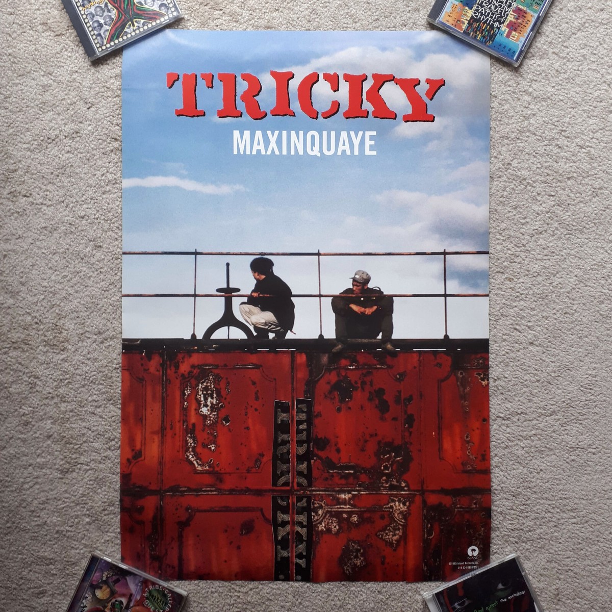 Tricky Maxinquaye 1995 promo poster promotional trip hip hop rap
