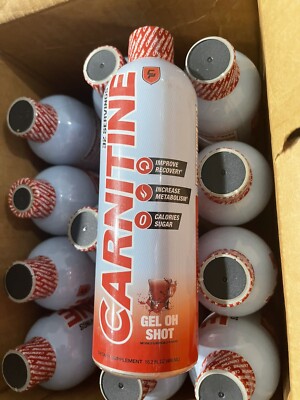 L-CARNITINE Fat Loss-Metabolism Activator - Gel Oh Shot 32 Servings 16oz 12 PACK