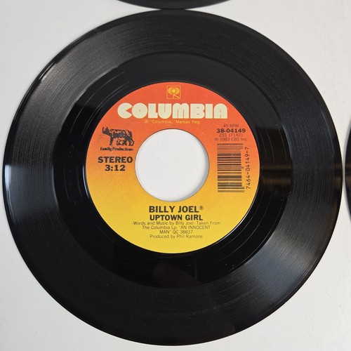 Billy Joel Lot (4) 45 Vg+ Tested "Keeping The Faith" "Uptown Girl" "My Life" - Bild 2 von 6