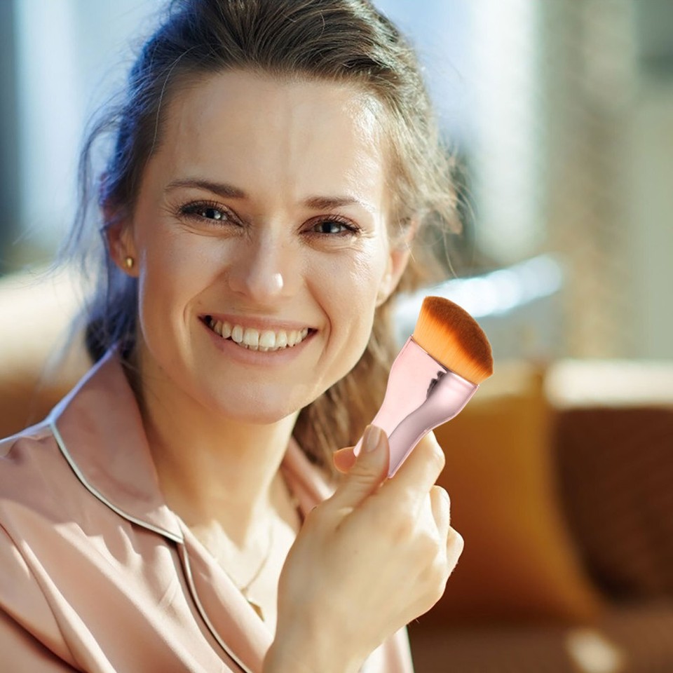 3pcs Makeup Brush Foundation Brush Small Foundation Brush Portable