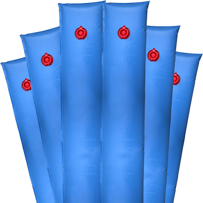 #ad Robelle 3804 06 Pool Cover Weights 6 Pack 4 Ft. Blue Single Chamber 16 Gauge