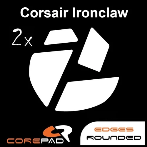 Corepad Skatez Corsair Ironclaw Remplacement Souris Pieds Patins Téflon PTFE