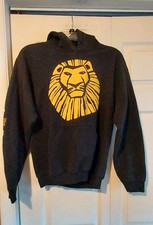 Lion King Broadway Musical Disney Black Logo Sweatshirt Hoodie Small Adult READ