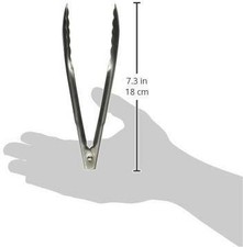 Winco UT-7 Coiled Spring Heavyweight Stainless Steel Utility Tong, 7-Inch