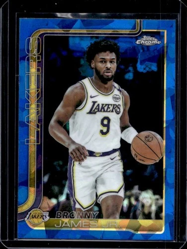 2025-26 Topps Chrome Sapphire Bronny James Jr. #182 Lakers