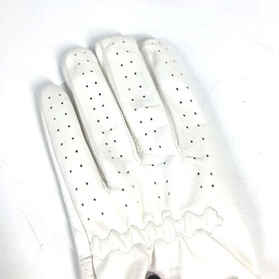 GUCCI Golf Gloves Sports Gloves White Men's Women's Used