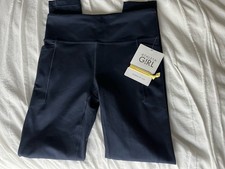 NWT Athleta Girl High Rise Stash Your Treasures Tight Navy Size XL/14 New