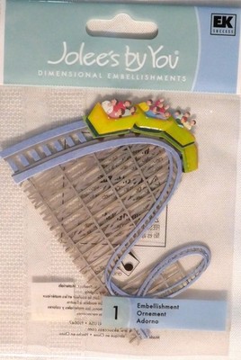 RARE ! ROLLER COASTER ! 1 PACK BY JOLEE'S   COMBINED SHIPPING OFFERED