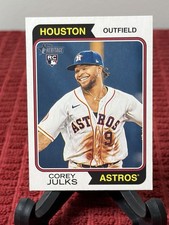 2023 Topps Heritage High Number Corey Julks #623 RC Rookie Card Houston Astros. rookie card picture