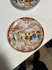 3 Vintage Japanese Hand-painted Porcelain Saucers Plate Kutani Geisha  5 1/2" — photo 2