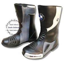 Bikers BMW Motorrad Motorbike Leather Shoes Motorcycle Racing Protection Boots