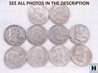 NobleSpirit (ST) $5 FV 10x 90% Silver Franklin Half Dollars Mixed Dates