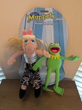 The Muppets Show Sababa Toys Jim Henson 2003 Kermit and Miss Piggy Plush Set New