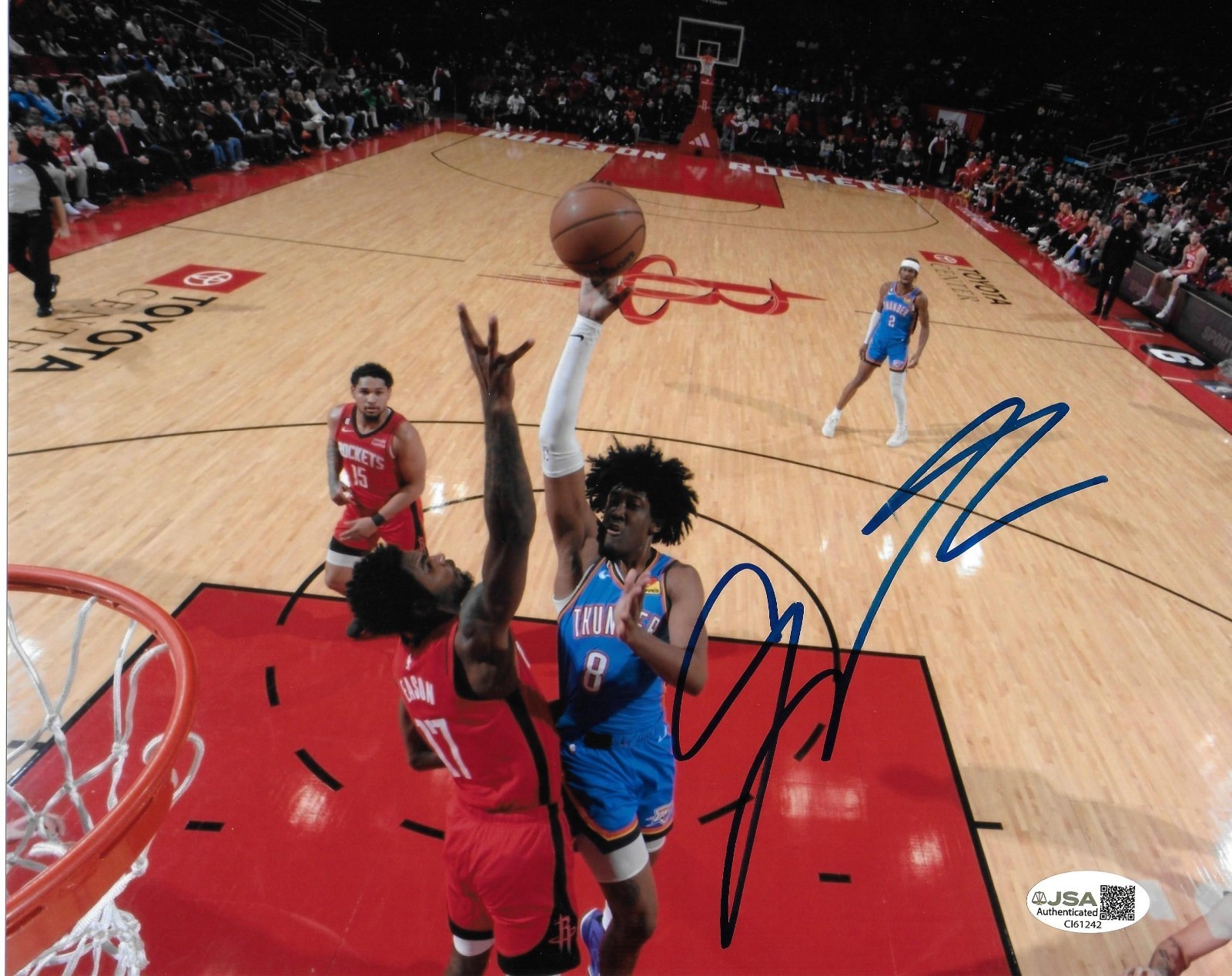 JALEN WILLIAMS Autographed Signed Oklahoma City Thunder CITY THUNDER NBA BASKETBALL PHOTO 8X10 COA 