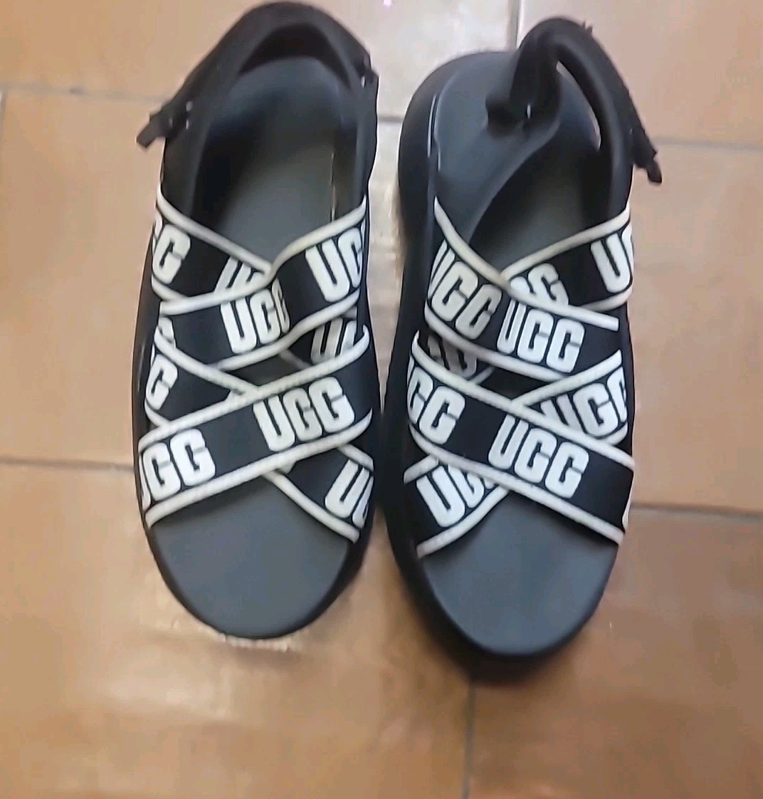 UGG LA CLOUD SLINGBACK RUNNER BLACK PLATFORM SAND… - image 16