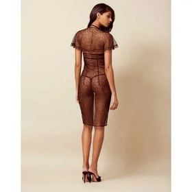 Agent Provocateur ANNOUSHKA Slip L/4 NWT Black Orig. $1190 RARE! 