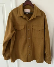 Men's CC Filson Garment XL Jac-Shirt Jacket 100% Wool Button Classic $395