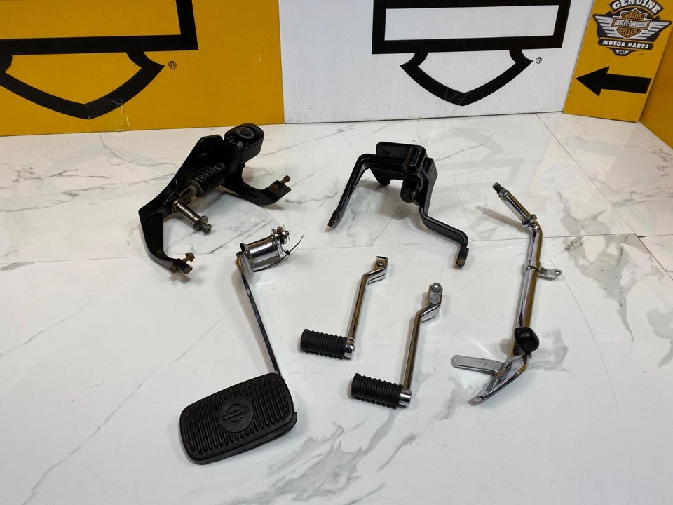 00-17 OEM Harley-Davidson Softail Fatboy Heritage rodapés montagens alavancas Jiffy - Imagem 4 de 4