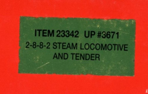 Mazo Life-Like Proto 2000 Heritage #23342 HO 2-8-8-2, UP #3671, DCC listo | Condition: New