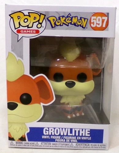 Funko Pop! 2020 Games Nintendo Game Freak Pokemon 597 Growlithe New In Box