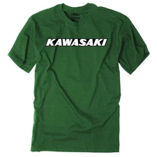 Factory Effex Kawasaki Vintage T-Shirt Forest Green Tee Adult Licensed KX KXF