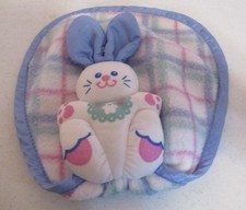 Fisher Price-Cuddle Bunny-Security Blanket- 73716-1996-Vintage-As Shown