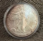 ONE ( 1 ) 1oz .999 Fine Silver Eagle | 1998 | HEAVILY TONED- Stacker Bullion