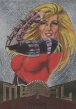 1995 Fleer Metal Marvel Trading Cards Silver Flasher #79 Stunner