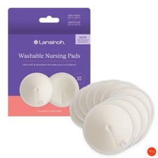 Lansinoh Washable Nursing Pads- 10ct