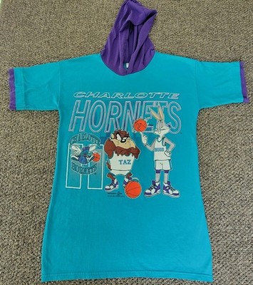 Vintage 1994 Charlotte Hornets looney tunes hoodie made in USA adult XL
