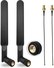 WiFi 6E Antenna Tri-Band 6GHz 5GHz 2.4GHz RP-SMA Male 10in U.FL MHF4 to RP