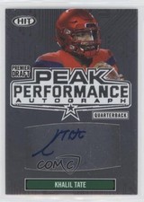 2020 Sage Hit Peak Performance Auto Silver Khalil Tate #PKA-KT Auto 2b2