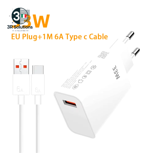 Caricabatterie Xiaomi Originale 33W Fast Turbo Charge 6A Tipo C Cavo per Mi 10T - Zdjęcie 8 z 13