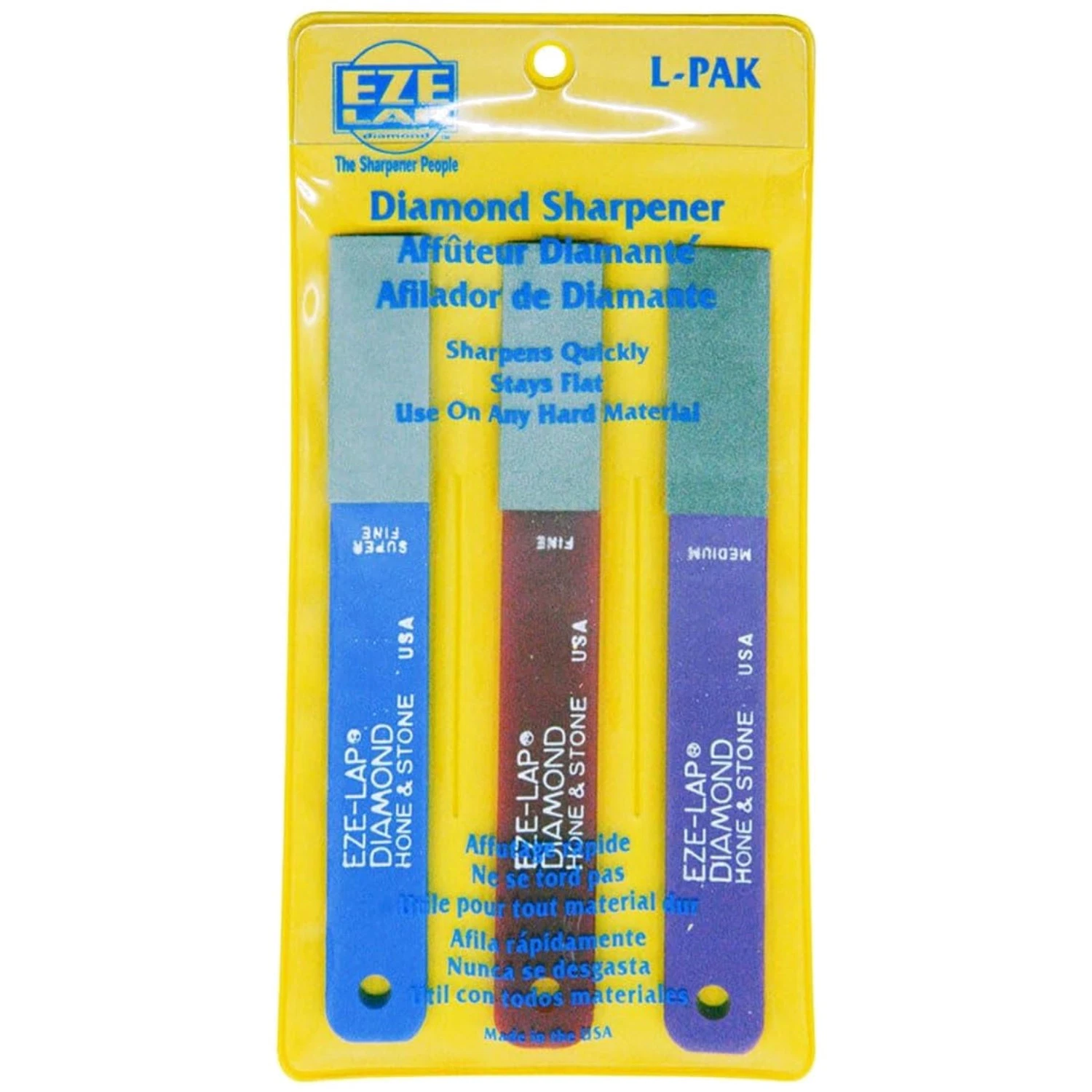Diamond Hone & Stone Sharpener Trio - Fine, Medium, Super