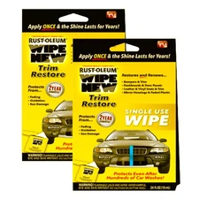 Wipe New Trim Restorer Wipe Car Interior & Exterior (2 Pack)