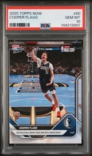 2025 TOPPS NOW #60 COOPER FLAGG ROOKIE RC PSA 10