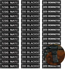 45 Pack Magazine Marking Band 5.56, 223 REM, 300 Blackout Magazine Bands for Acc