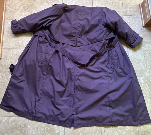 Parka Larga Goretex Plumón de Ganso Púrpura Pequeña Eddie Bauer De Colección Para Mujer PS - Imagen 9 de 12
